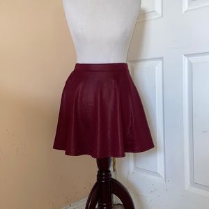 Burgundy skirt